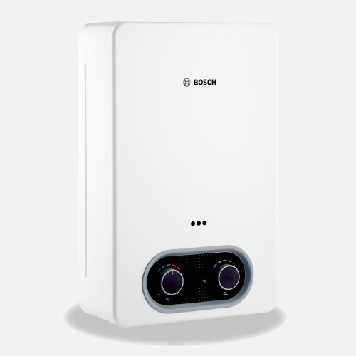 Calentador BOSCH de agua de paso a gas 10 L / min tiro forzado