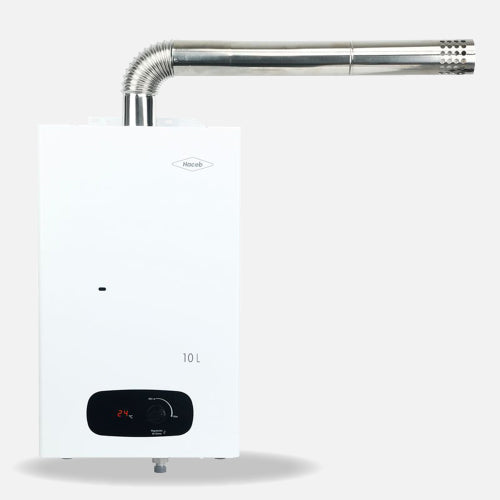 Calentador BAMBÚ HACEB de agua de paso a gas 10 L / min tiro forzado