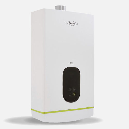 Calentador CORAL HACEB de agua de paso a gas 10 L / min tiro forzado