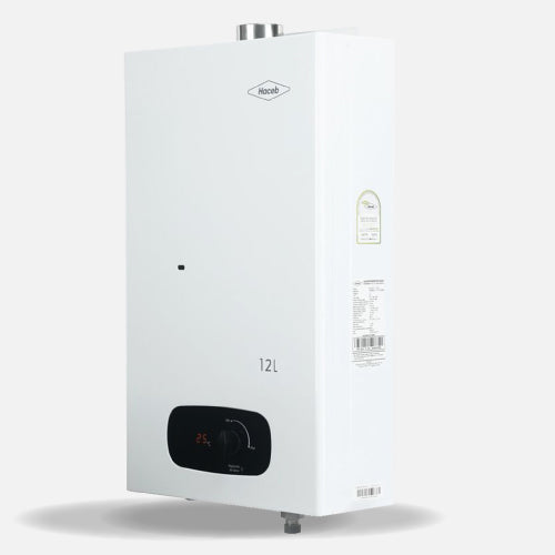 Calentador BAMBÚ HACEB de agua de paso a gas 12 L / min tiro forzado