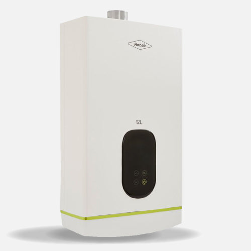 Calentador CORAL HACEB de agua de paso a gas 12 L / min tiro forzado