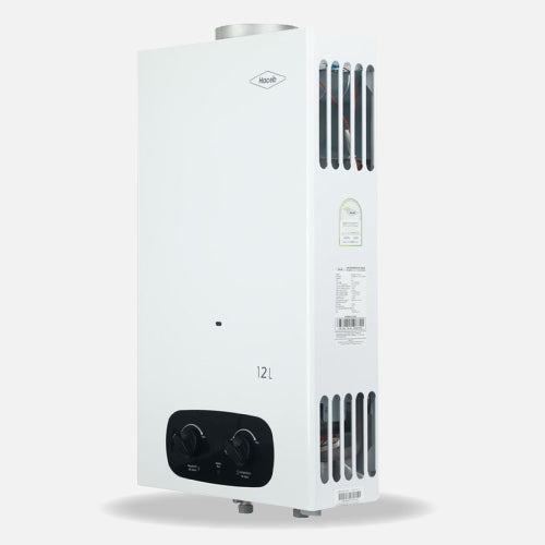 Calentador BAMBÚ HACEB de agua de paso a gas 12 L / min tiro natural
