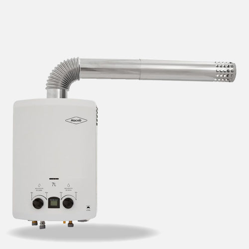 Calentador BAMBÚ HACEB de agua de paso a gas 7 L / min tiro natural