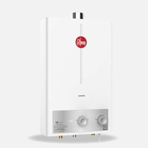 Calentador RHEEM de agua de paso a gas 12 L / min tiro forzado