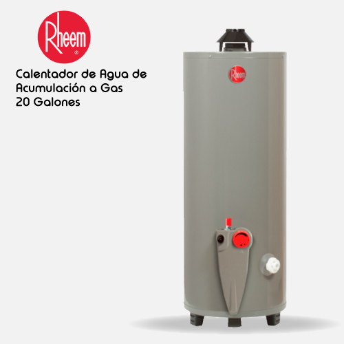 Calentador de agua RHEEM de acumulación a gas 20 galones