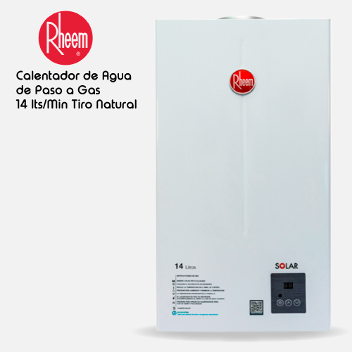 Calentador de agua 14lt Tiro Natural Digital