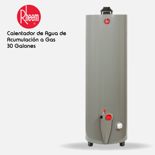 Calentador de agua RHEEM de acumulación a gas 30 galones