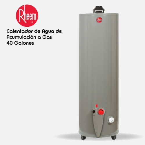 Calentador de agua RHEEM de acumulación a gas 40 galones