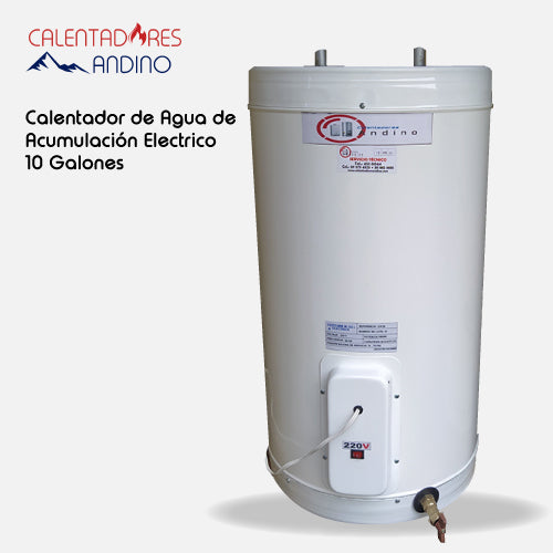 Calentador de agua de acumulación eléctrico de 10 galones acero galvanizado